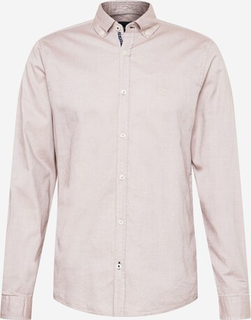 JOOP! Jeans Button Up Shirt 'Haven' in Beige: front