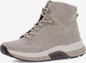 Gabor Rollingsoft Schnürstiefelette 'Rollingsoft' in Beige: Vorderseite