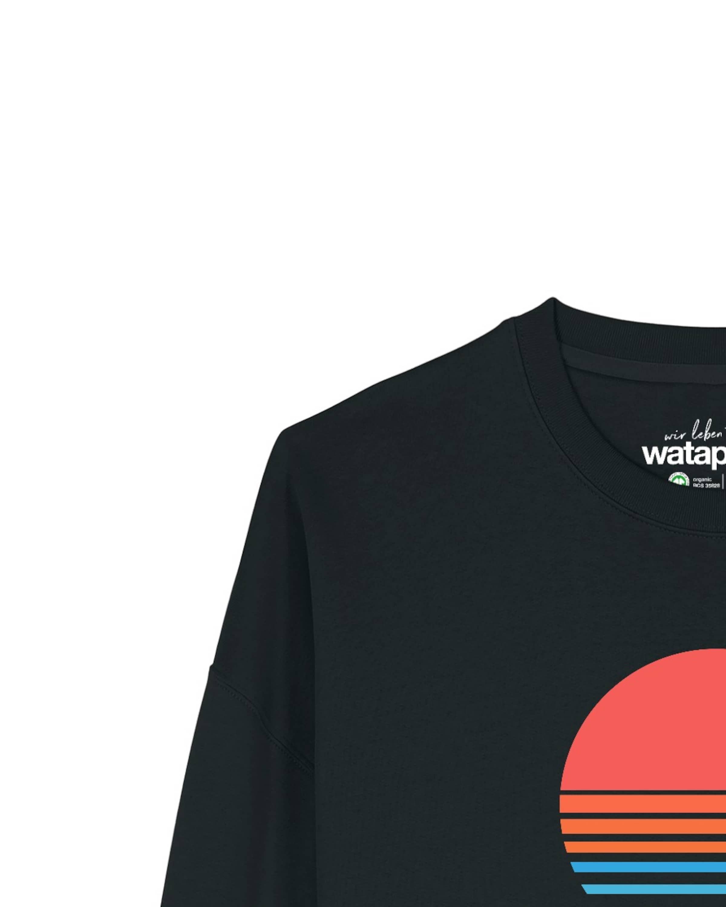 Watapparel Sweatshirt 'Abstract 03' in Schwarz