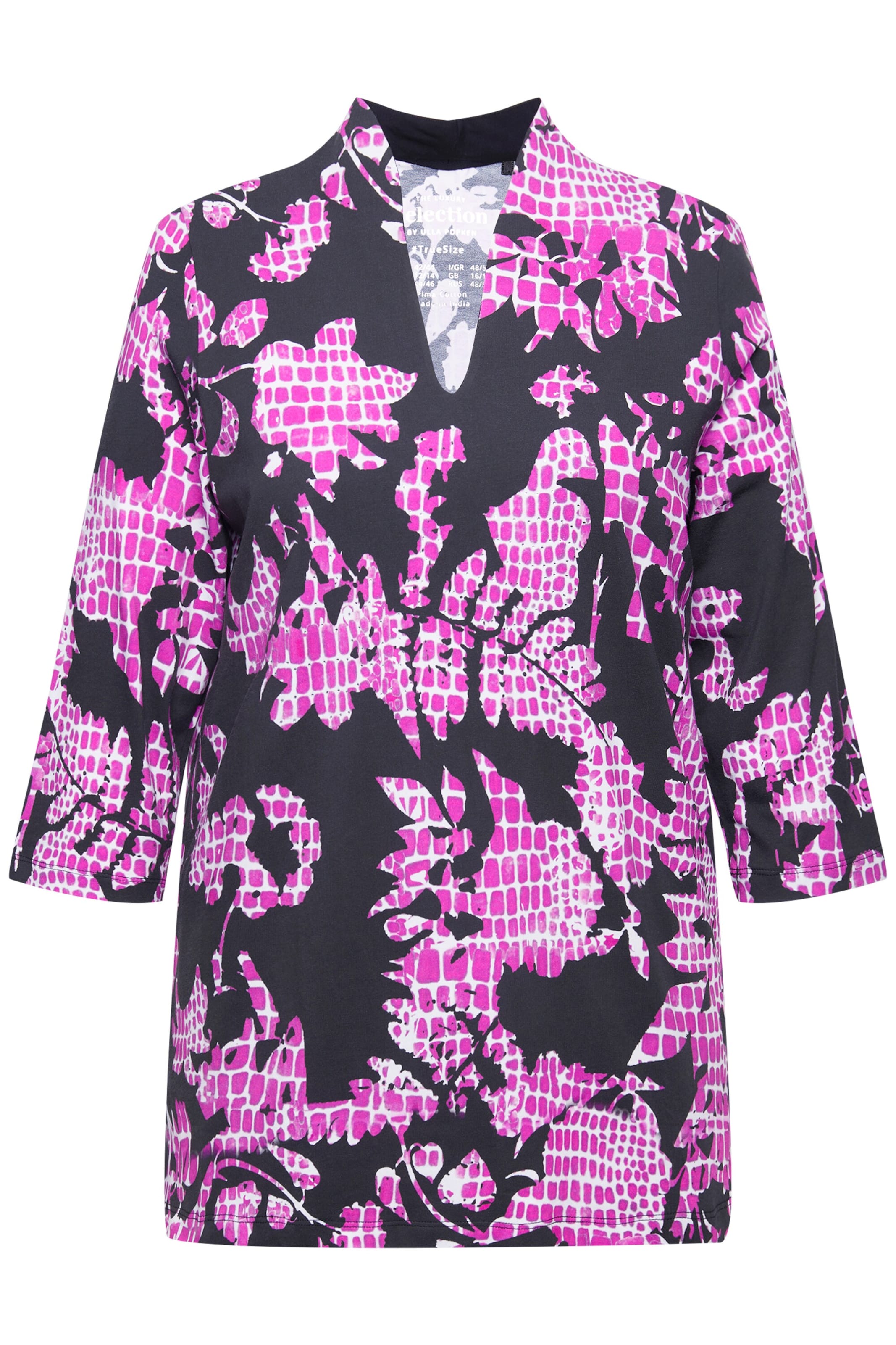 Ulla Popken Tričko 'Pima' – černá: přední strana