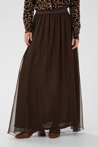 SAINT TROPEZ Rok 'Coral' in Bruin: voorkant