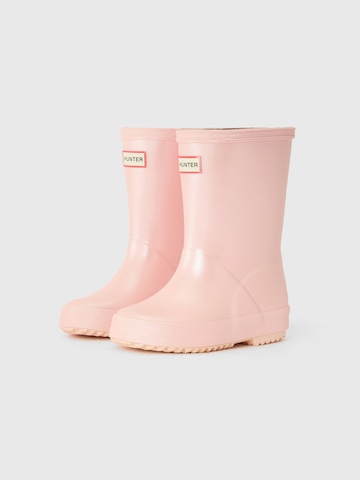HUNTER Gummistövel i rosa