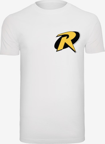 F4NT4STIC Shirt 'DC Comics Batman Robin' in Wit: voorkant