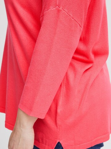 Fransa Curve - Pullover ' FPBLUME ' em vermelho