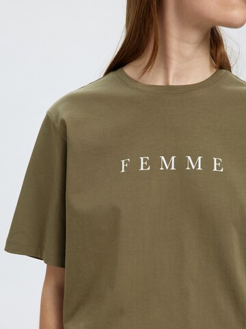 SELECTED FEMME Póló 'VILJA' - zöld