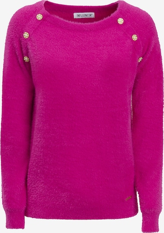 rožinė Influencer Megztinis: priekis