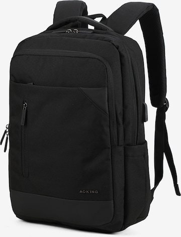 Aoking Backpack in Black: front