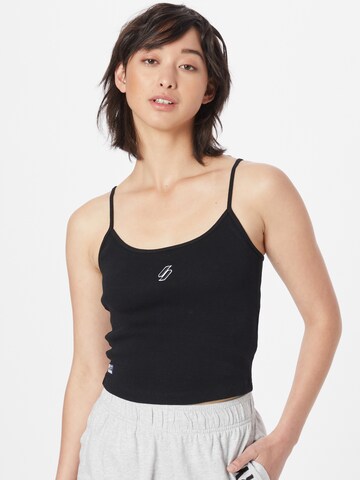 Superdry Top 'Code Essential' in Schwarz: Vorderseite