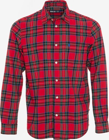BIG STAR Button Up Shirt 'Sentisew' in Red: front