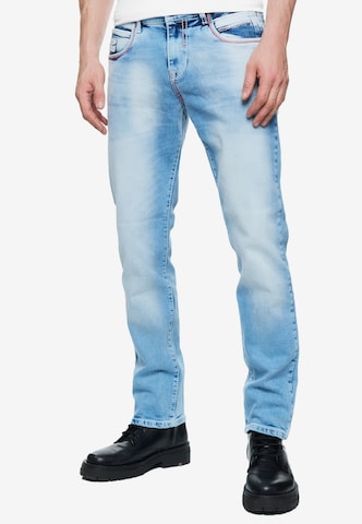 Rusty Neal Regular Jeans 'TOYAMA' in Blauw: voorkant