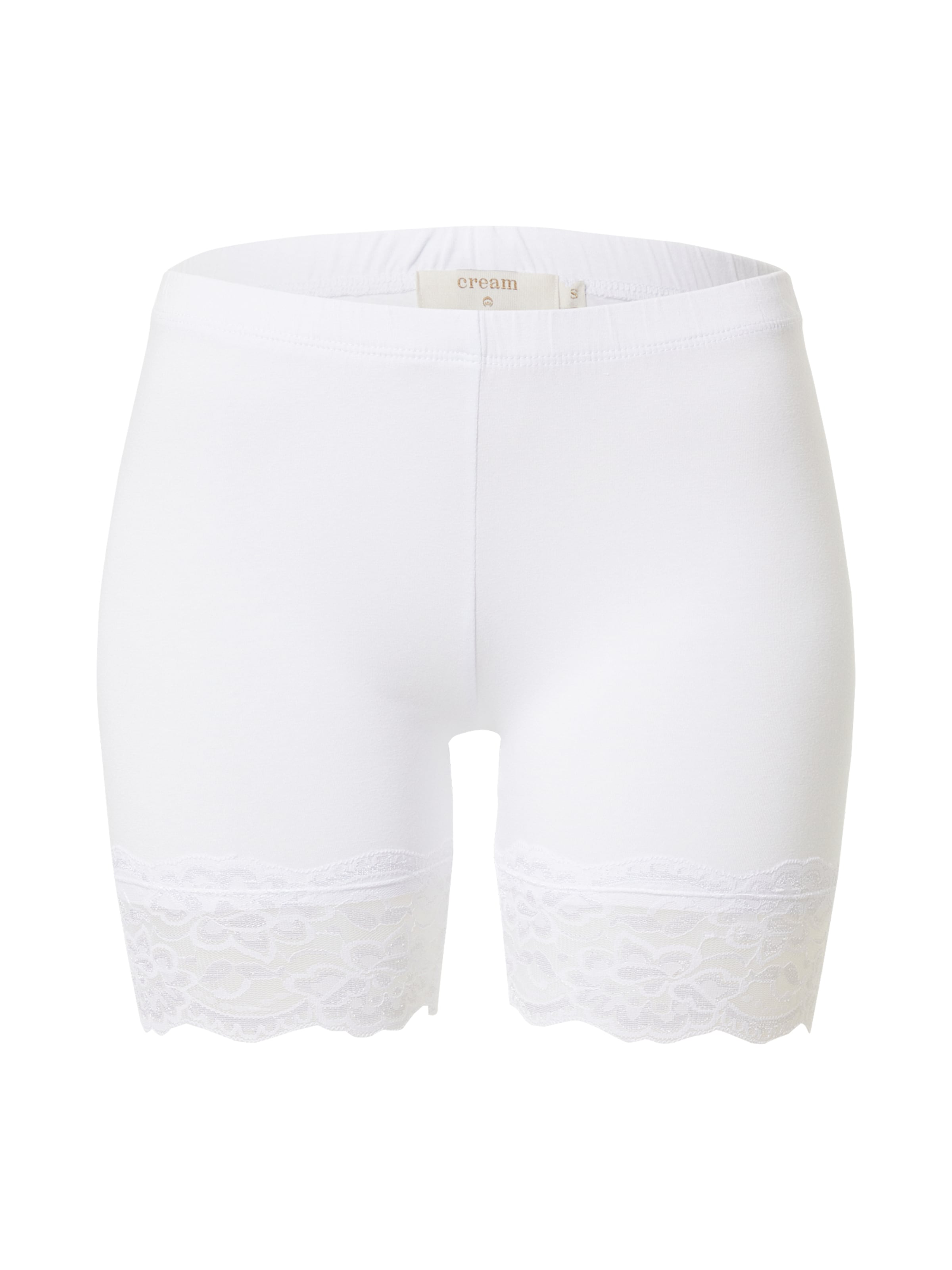 Skinny Pantaloni 'Matilda' de la Cream pe alb: față