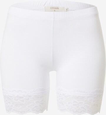 Cream Skinny Pants 'Matilda' in White: front