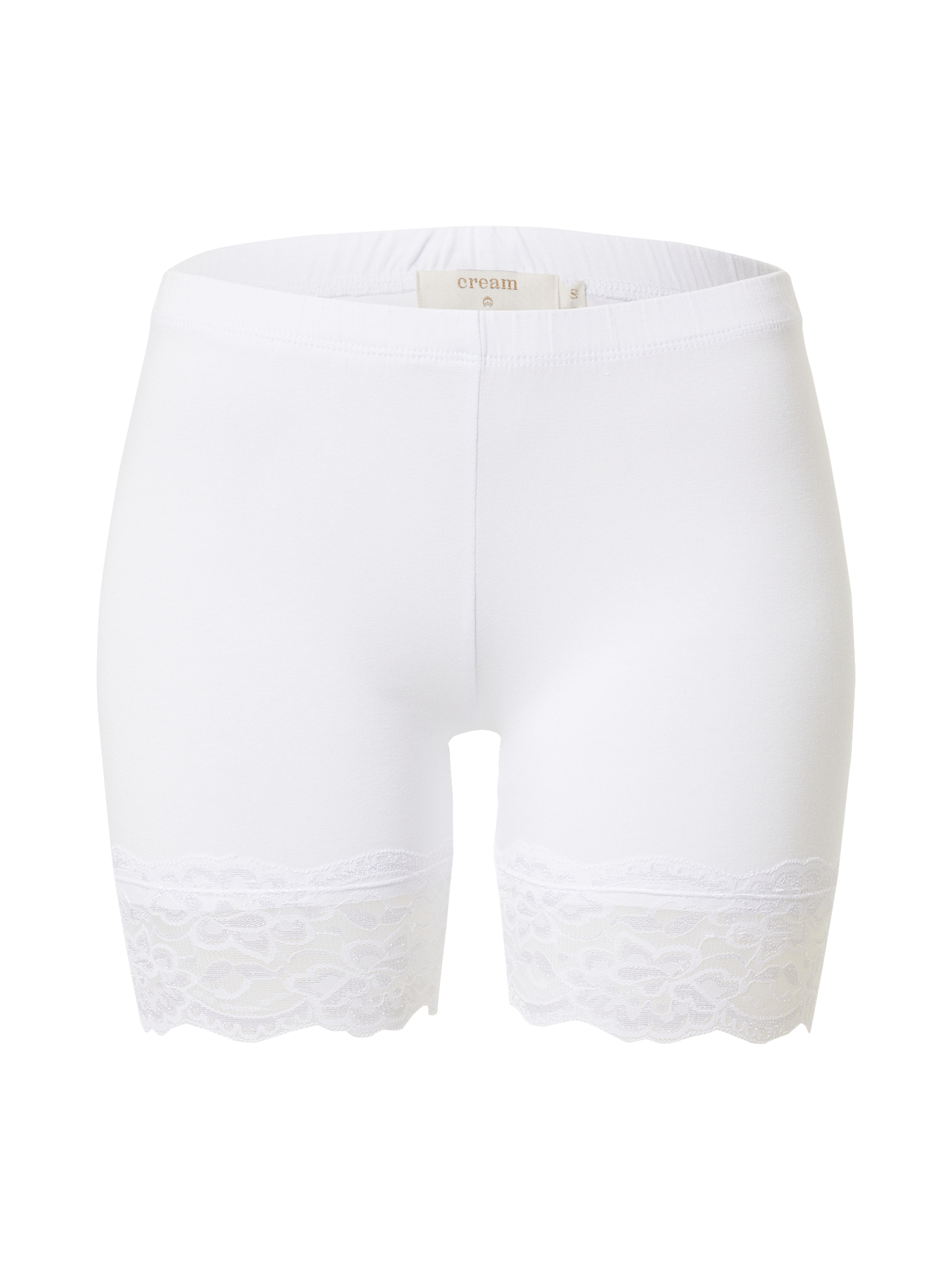 Plus size ilIY3 Cream Spodnie Matilda w kolorze Białym 