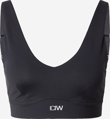 Soutien-gorge de sport 'Essential' ICANIWILL en noir : devant