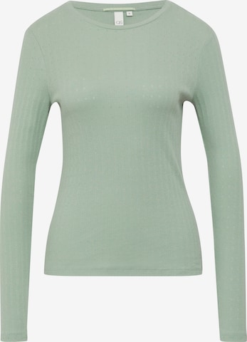 QS Shirt in Grün: Vorderseite