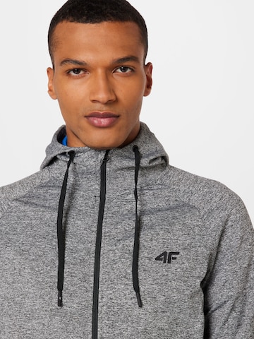 4F Sportsweatjacke in Grau