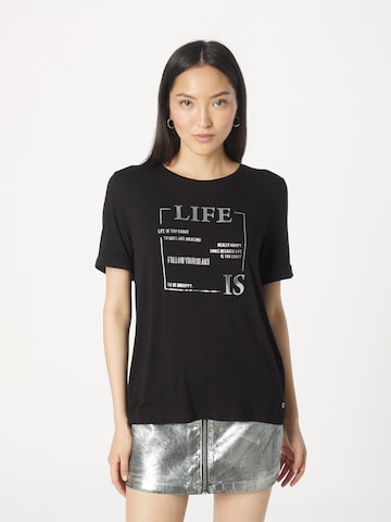 Key Largo Shirt 'VIDA' in Black: front