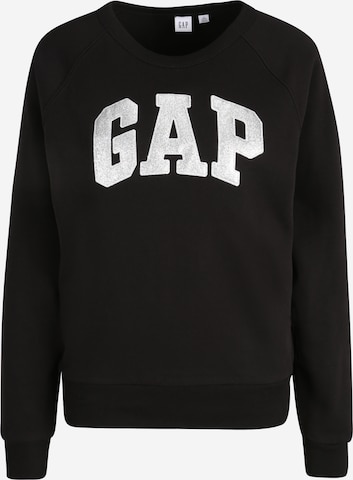 Gap Tall Sweatshirt in Zwart: voorkant