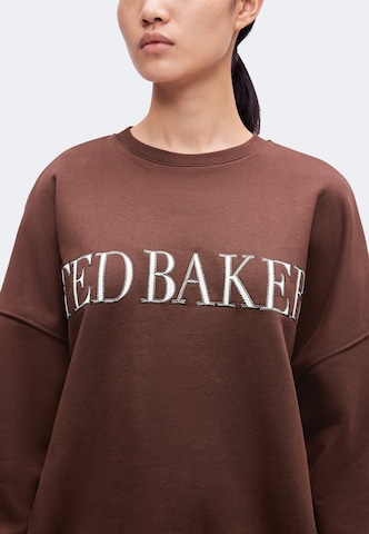 Ted Baker Sweatshirt 'MEEIAA' i brun: framsida