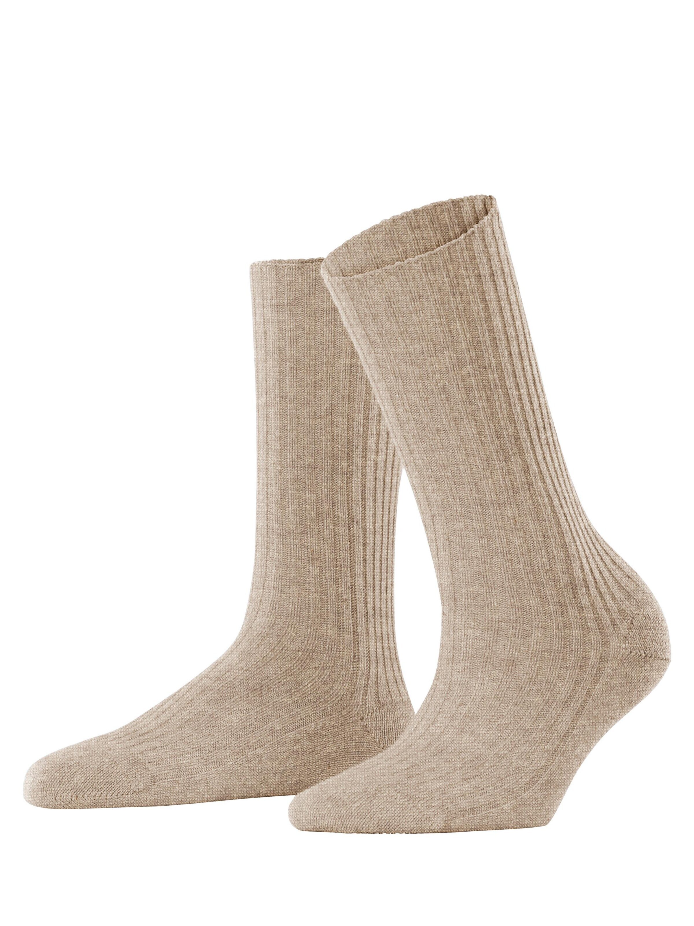 FALKE Socken 'Cosy Wool Boot'‌‌‌‌‌‌‌‌ in Beige: Vorderseite