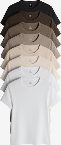 T-shirt The Set en beige : devant