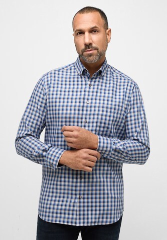 ETERNA Regular fit Button Up Shirt in Blue: front