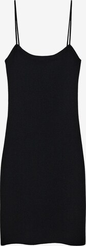 MANGO Плетена рокля 'CIRUELA' в черно: отпред