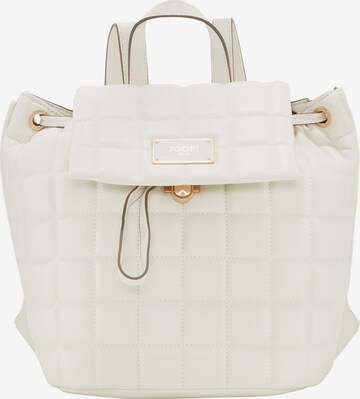 JOOP! Jeans Backpack 'Ordine Norma' in White: front