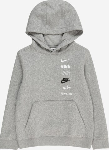 Nike SportswearSweater majica - siva boja: prednji dio