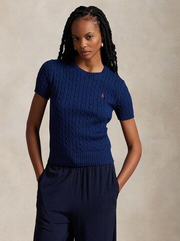 T-shirt Polo Ralph Lauren en bleu : devant
