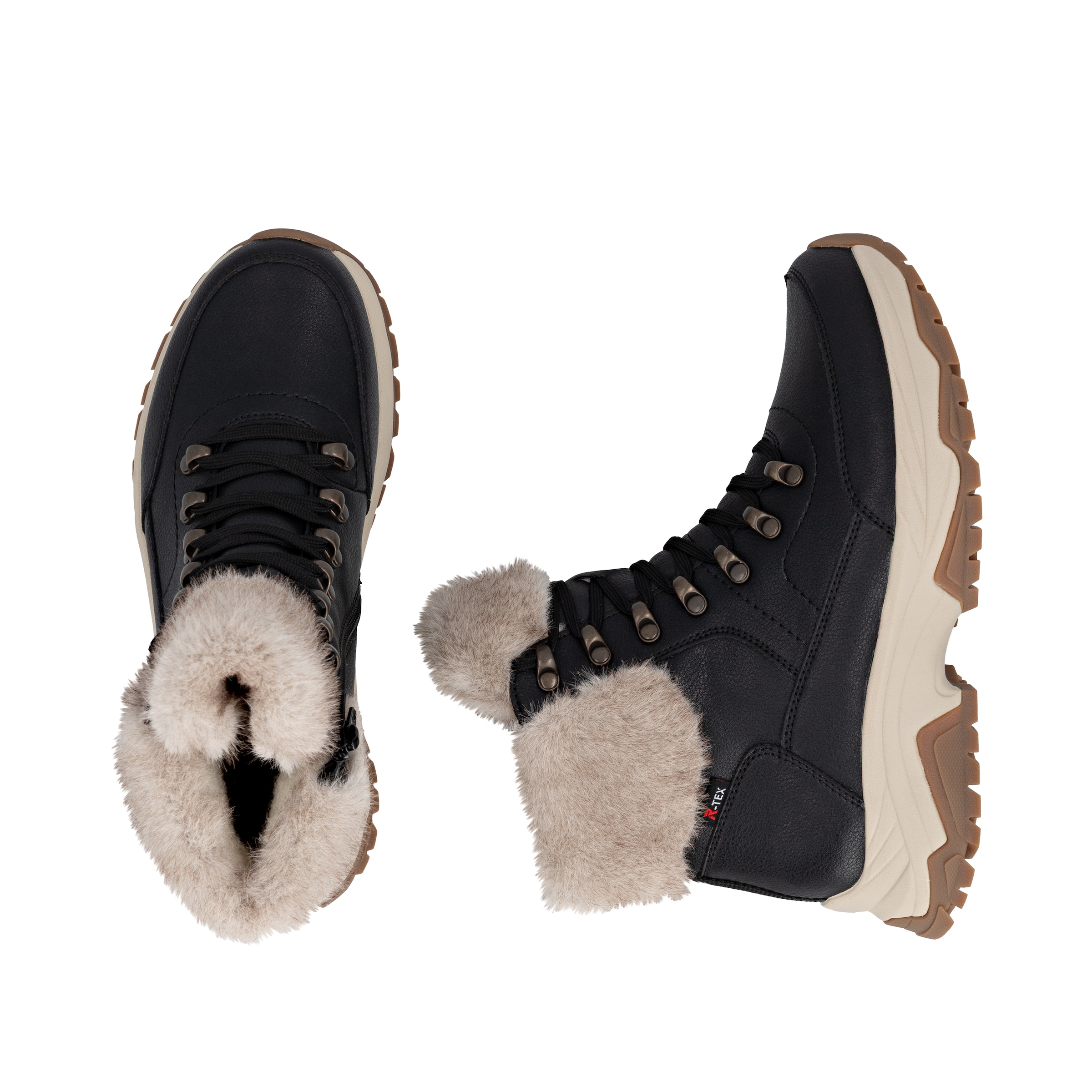 Bottes à lacets 'W3971' Rieker en noir