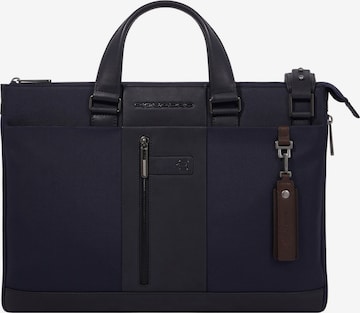 Piquadro Document Bag 'Brief 2' in Blue: front