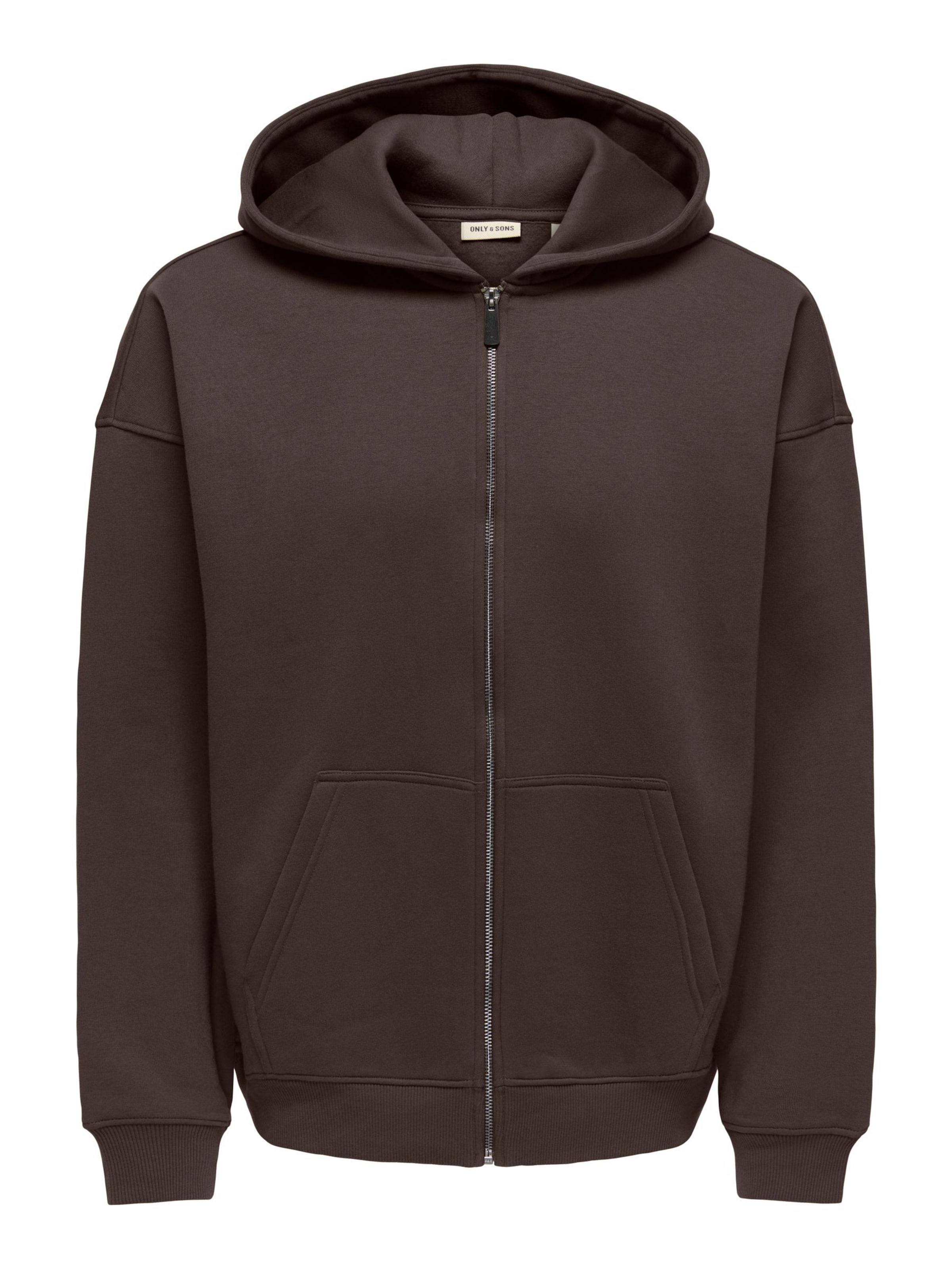 Only & Sons Bluza rozpinana 'ONSCeres' w rozmiarze XS w kolorze czekoladowym, Podgląd produktu