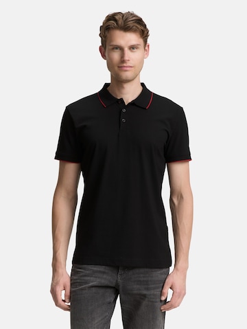 TOM TAILOR Poloshirt in Schwarz: Vorderseite