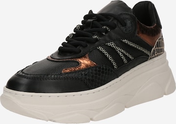 PS Poelman Sneakers laag 'Jana' in Zwart: voorkant