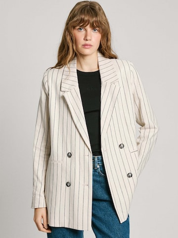 Pepe Jeans Blazers 'Hannah' in Wit: voorkant