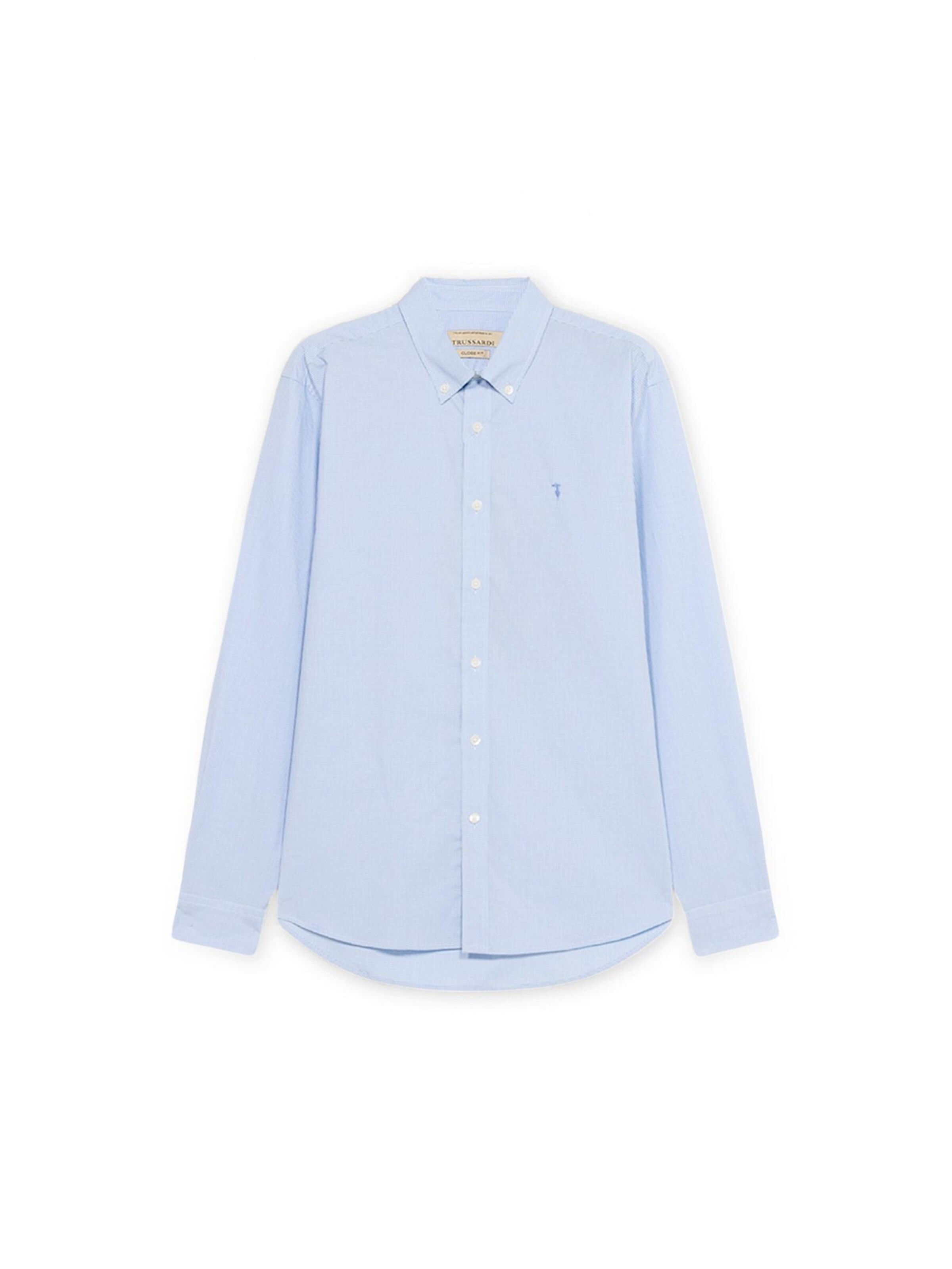 Coupe regular Chemise Trussardi en bleu : devant