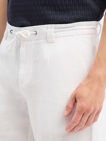 Nils Sundström Regular Trousers 'Scott' in White