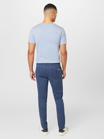 Lindbergh Slimfit Chino kalhoty 'Superflex' – modrá