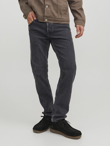 JACK & JONES Regular Jeans 'Mike' i svart: framsida