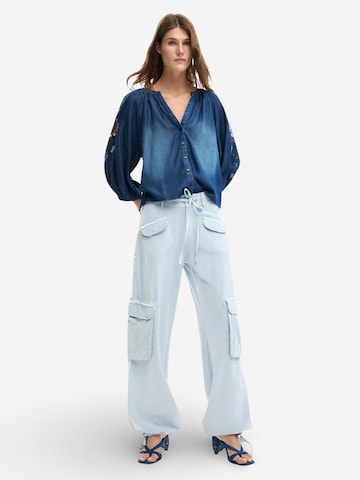Desigual Regular Trousers 'PANT_VILLAGE 26SWPW25' in Blue: front