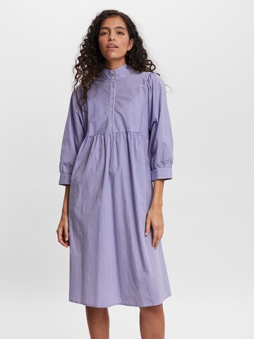 VERO MODA Shirt dress 'Flowerly' in Blue: front