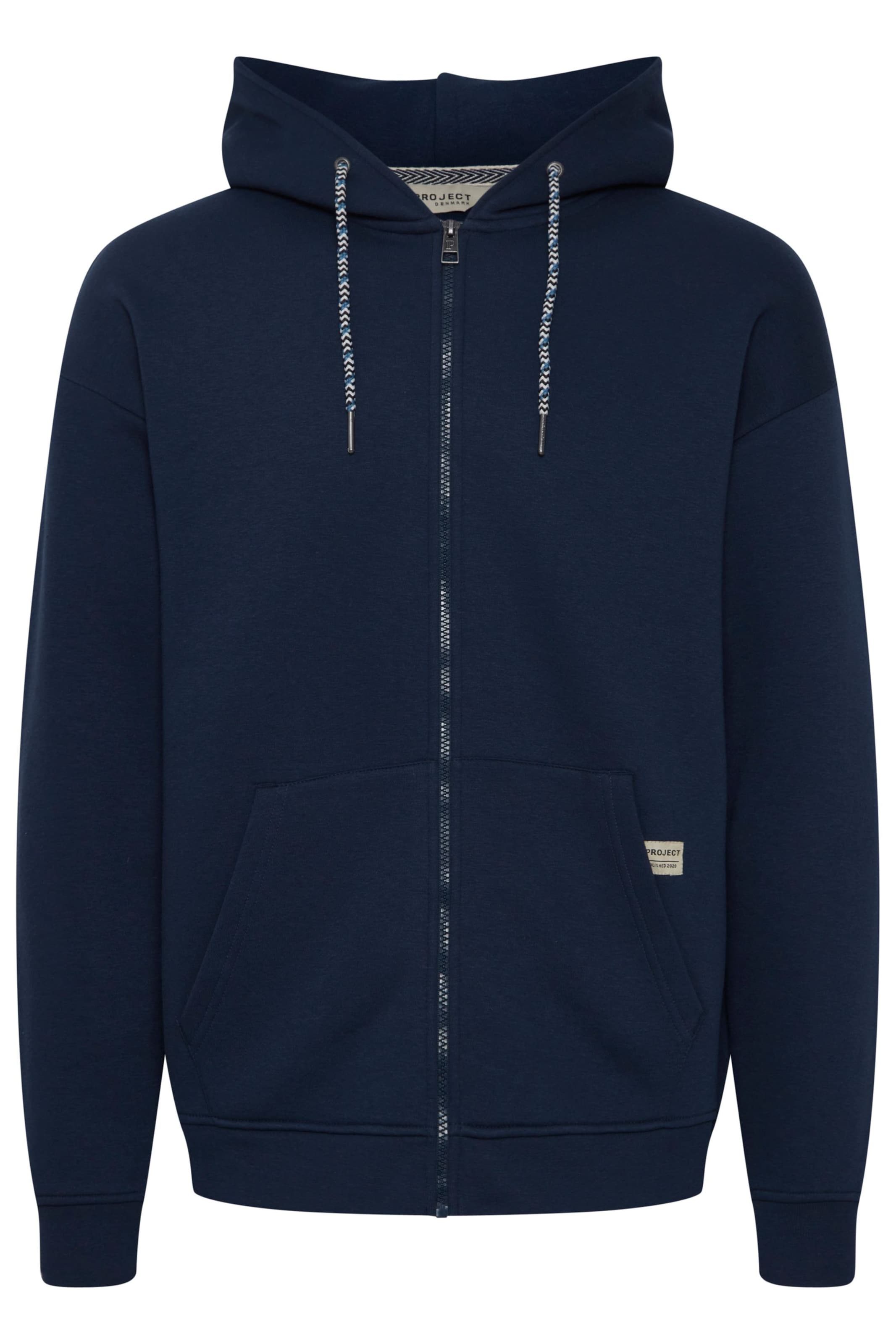 11 Project Zip-Up Hoodie 'Rob' in Blue: front