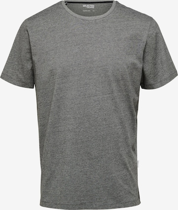 T-Shirt 'Aspen' SELECTED HOMME en gris : devant