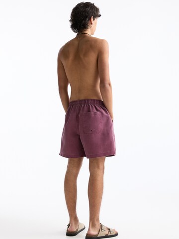 Shorts de bain Pull&Bear en violet