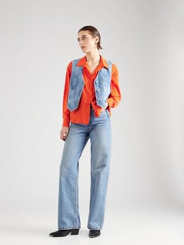 Chemisier 'FRANAN' PIECES en orange