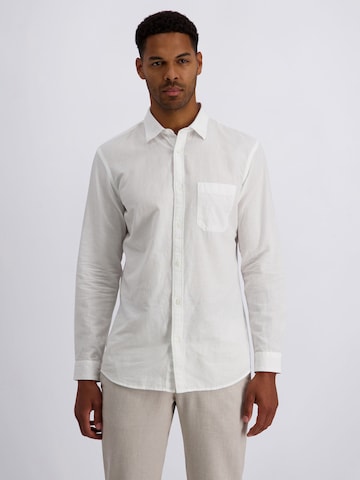 PIERRE CARDIN Regular Fit Hemd in Weiß: Vorderseite