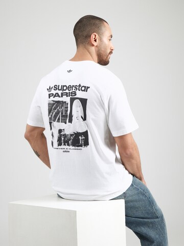 ADIDAS ORIGINALS T-Shirt 'PARIS' in Weiß