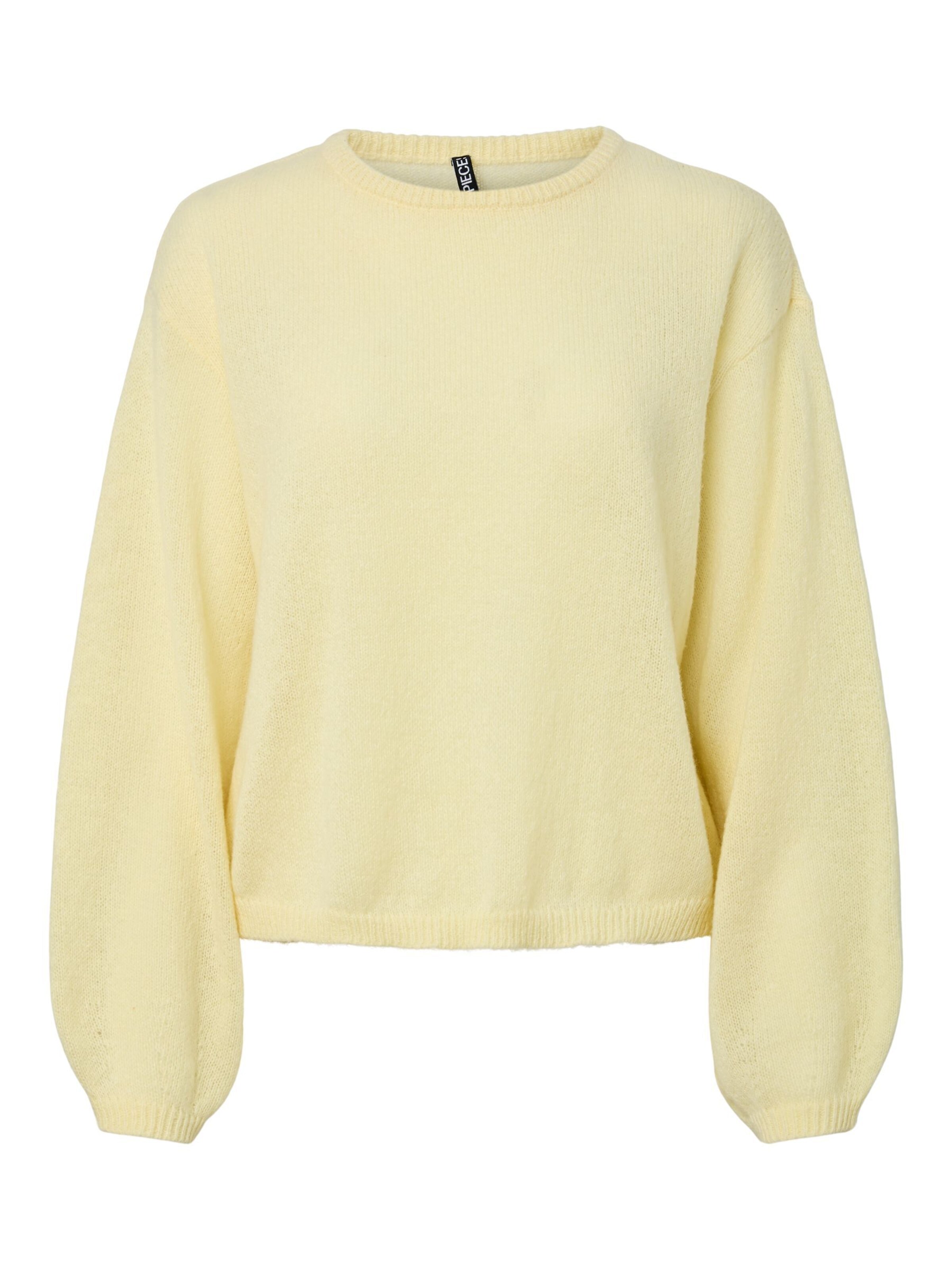PIECES Pullover 'PCIda' in Gelb: Vorderseite