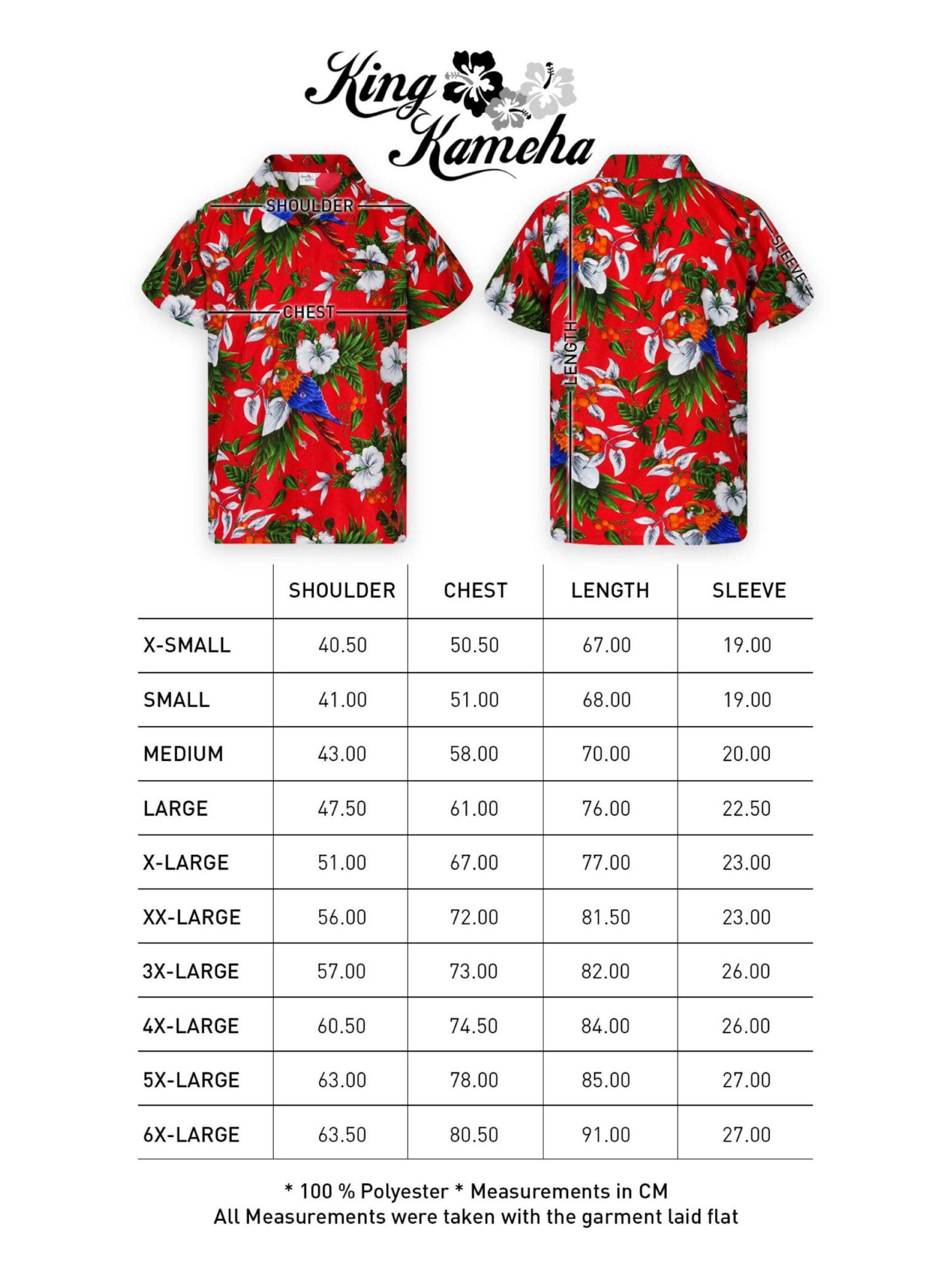 King Kameha Shirt 'Cherryparrot' in Red